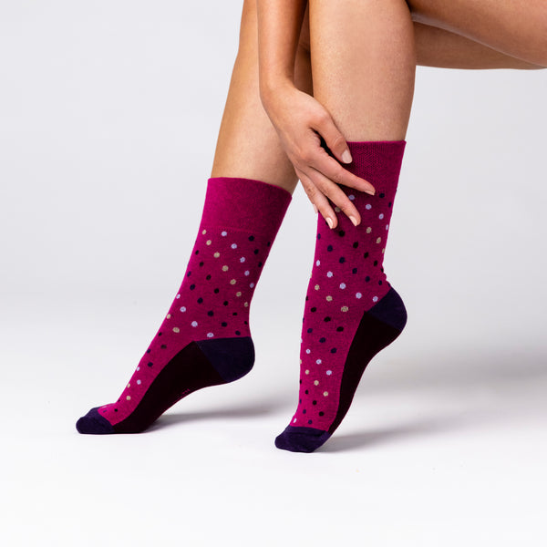 3 paires de chaussettes en coton pour femme - Neutre/Rose