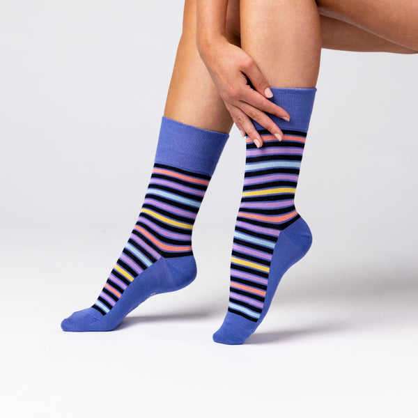 3 paires de chaussettes en bambou pour femme – Stripey Array