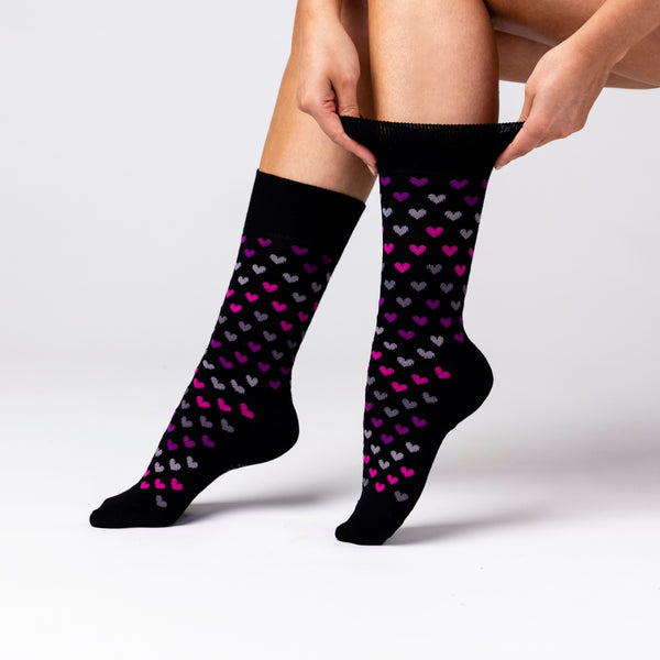 3 paires de chaussettes en bambou pour femme - Noir/Baie
