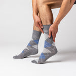 Charger l'image dans la galerie, 3 paires de chaussettes en coton Bigfoot pour homme - Denim/Gris