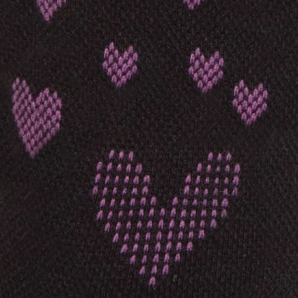1 paire de chaussettes de compression pour femme - Noir/Rose