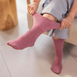 Load image into Gallery viewer, 3 Pairs Cushion Foot Bamboo Diabetic Socks - Pink Mix