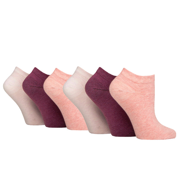 6 paires de chaussettes d'entraînement pour diabétiques pour femmes - Mélange lavande