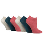 Charger l'image dans la galerie, 6 paires de chaussettes d'entraînement pour diabétiques pour femmes - Mélange corail