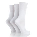 Charger l'image dans la galerie, 6 paires de chaussettes diabétiques pour femmes - Blanches