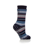 Charger l'image dans la galerie, 1 paire de chaussettes thermiques Raynaud pour femme - Rayures bleu marine
