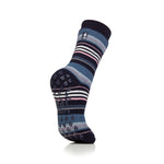 Charger l'image dans la galerie, 1 paire de chaussettes thermiques Raynaud pour femme - Rayures bleu marine