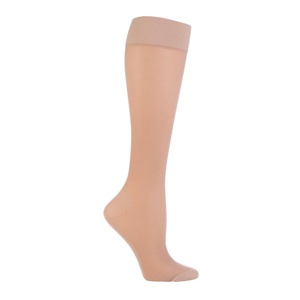 1 paire de chaussettes de compression pour femme - Naturel