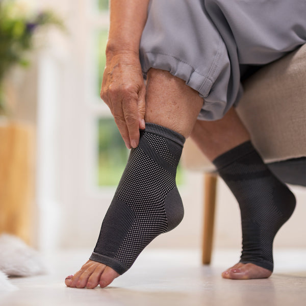 1 paire de chaussettes/manchons de compression pour fasciite plantaire