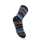 Charger l'image dans la galerie, 1 paire de chaussettes thermiques Raynaud pour homme - Rayures bleu marine