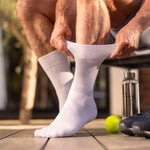 Charger l'image dans la galerie, 3 paires de chaussettes de sport pour homme - Blanches