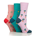 Load image into Gallery viewer, 3 Pairs Ladies RHS Cotton Socks - Vegetables