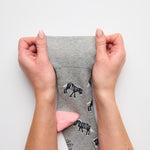 Charger l'image dans la galerie, Lot de 3 paires de chaussettes amusantes en coton pour femme – Zebra Life