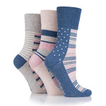 Charger l'image dans la galerie, 3 paires de chaussettes en coton pour femme - Weekender Navy