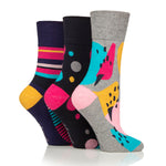 Load image into Gallery viewer, 3 Pairs Ladies Colourburst Cotton Socks - Hyper Colour