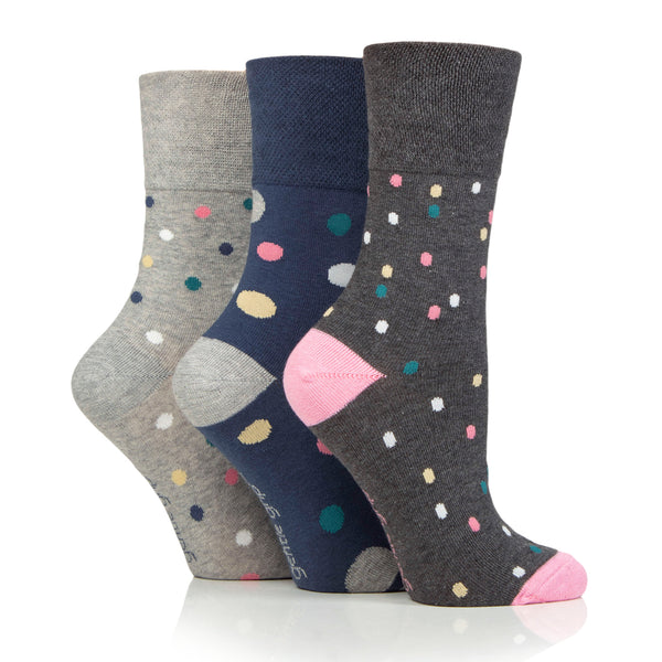 3 paires de chaussettes en coton pour femme - Mouchetées