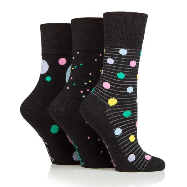 Lot de 3 paires de chaussettes en coton pour femme - Pastel Shower