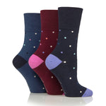 Charger l'image dans la galerie, 3 paires de chaussettes en coton pour femme - Motif à pois éclipse