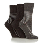 Charger l'image dans la galerie, Lot de 3 paires de chaussettes en coton pour femme - Couleur éclatante