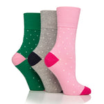 Charger l'image dans la galerie, 3 Pairs Ladies Cotton Socks - Micro Polka Dot