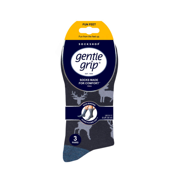 Lot de 3 paires de chaussettes amusantes en coton pour homme - Highlands Escape