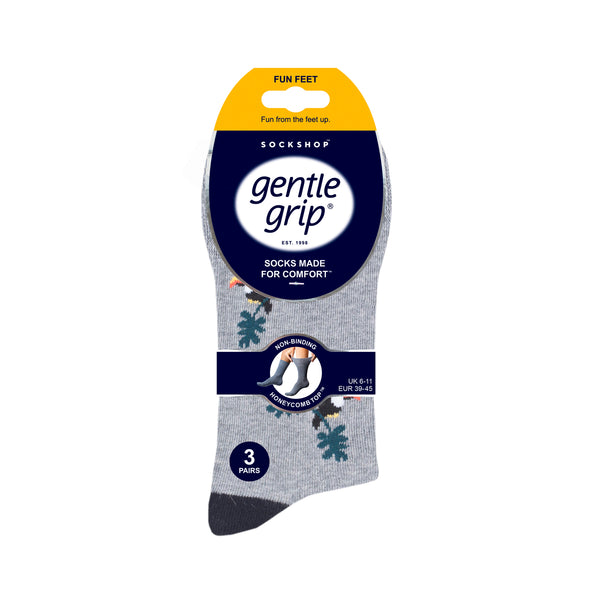 3 Pairs Men's Fun Feet Cotton Socks - Born Free