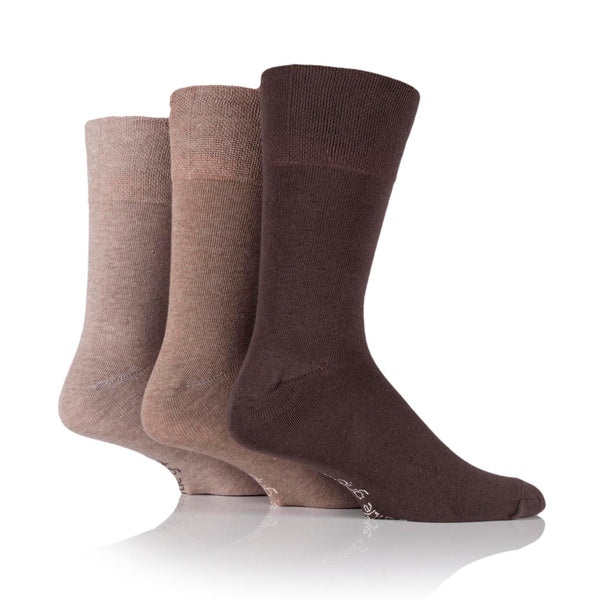 Lot de 3 paires de chaussettes en coton Bigfoot pour homme – Mélange marron