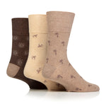 Load image into Gallery viewer, 3 Pairs Mens Holiday Cotton Socks - Palm Tree