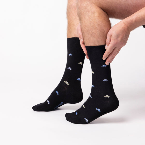 3 paires de chaussettes en coton pour homme - Transport