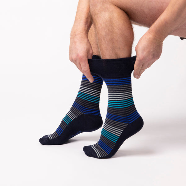 3 paires de chaussettes en coton pour homme – Linear Vision
