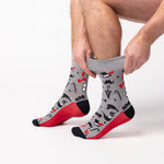 Load image into Gallery viewer, 3 Pairs Men's Fun Feet Cotton Socks - Gentleman