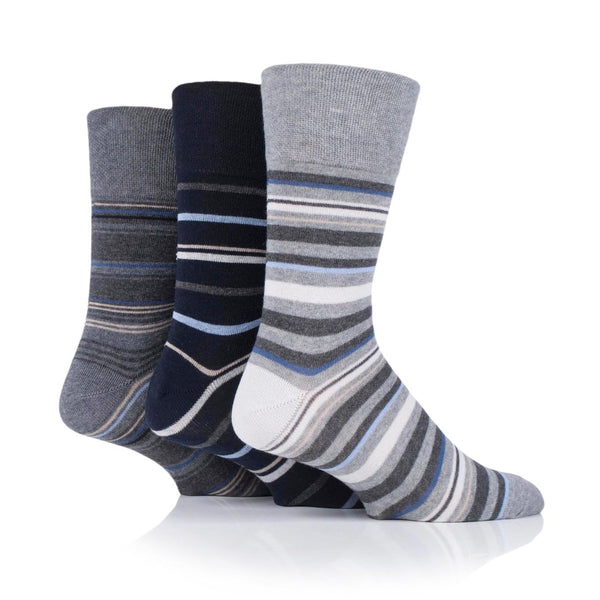 3 paires de chaussettes en coton pour homme – Brise marine