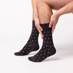 Charger l'image dans la galerie, Lot de 3 paires de chaussettes Twilight en coton pour homme - Marron/Naturel