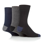Charger l'image dans la galerie, Lot de 3 paires de chaussettes en coton Apex pour homme – Mélange noir