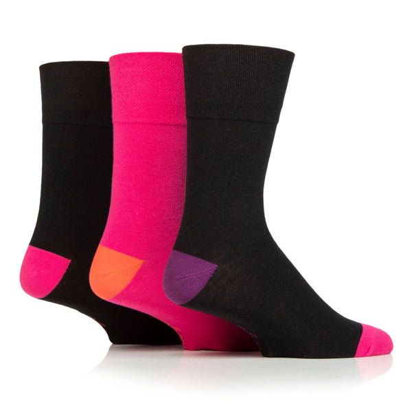 Lot de 3 paires de chaussettes en coton multicolores pour femme, grande taille - Crazy