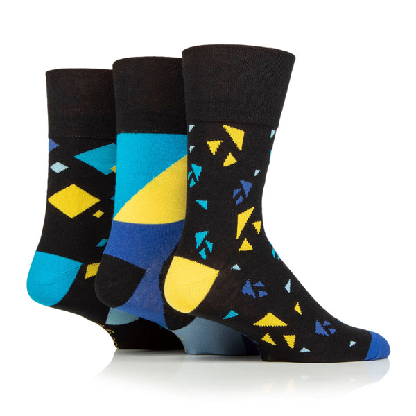 Lot de 3 paires de chaussettes en coton pour femme, grandes tailles, motif coloré – Angulaire