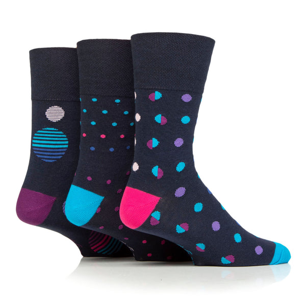 Lot de 3 paires de chaussettes en coton pour femme, grande taille, motif pois
