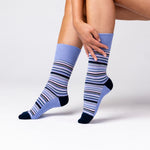 Charger l&#39;image dans la galerie, 3 paires de chaussettes en bambou pour femme - Denim
