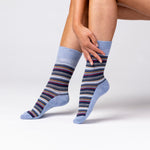 Charger l&#39;image dans la galerie, 3 paires de chaussettes en coton pour femme – Intellect Navy/Denim
