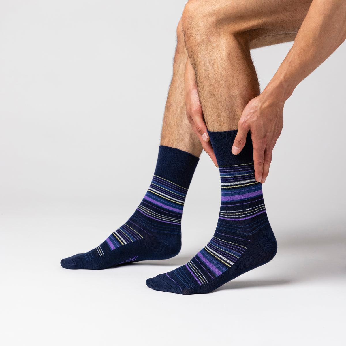 3 Pairs Men's Cotton Socks - Homestead Stripe