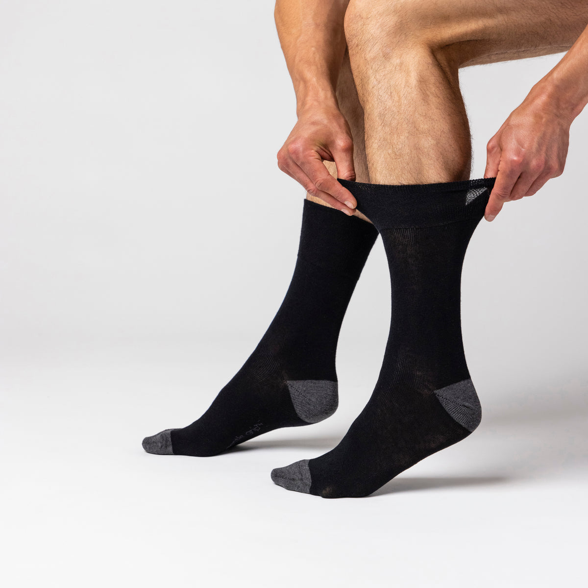 Lot de 3 paires de chaussettes en coton Apex pour homme - Noir