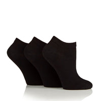 6 paires de chaussettes d'entraînement pour diabétiques pour femmes - Noir