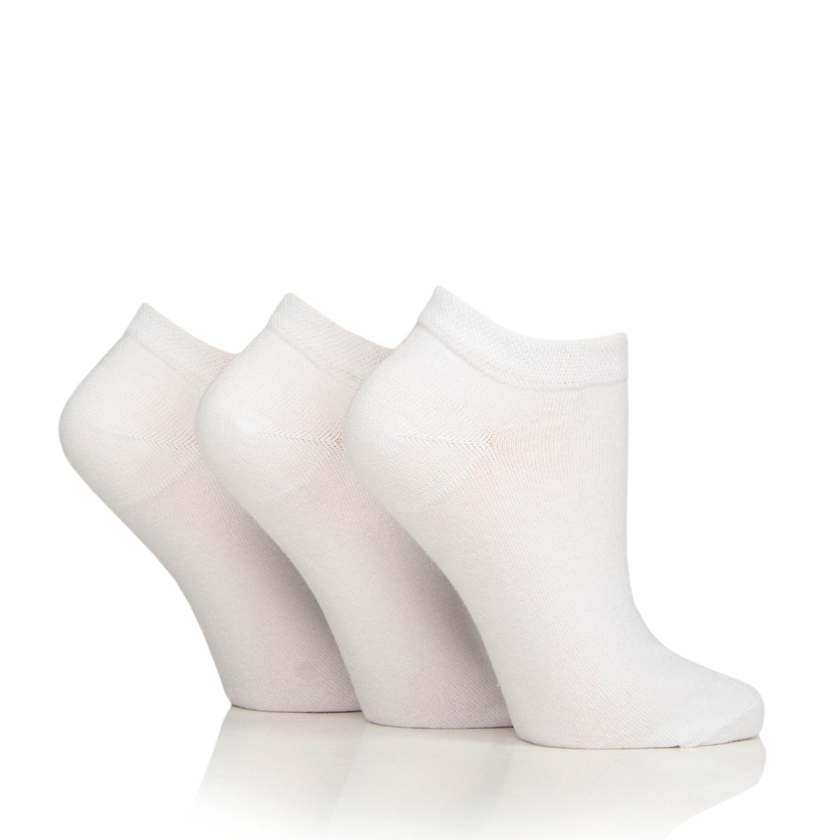 6 paires de chaussettes d'entraînement pour diabétiques pour femmes - Blanc