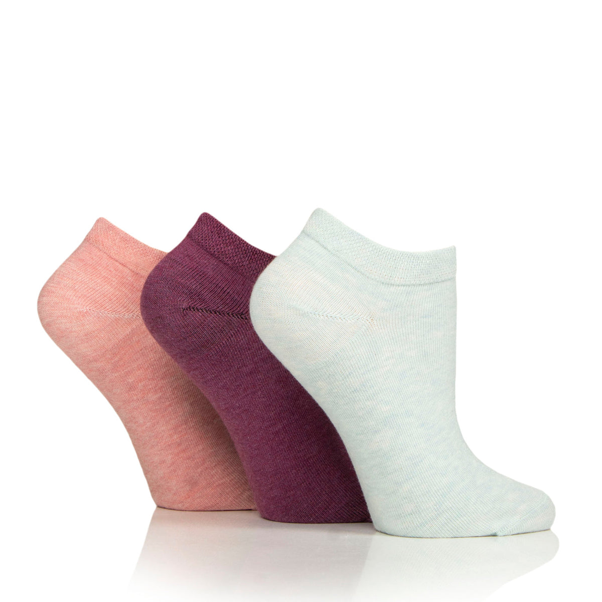 6 paires de chaussettes d'entraînement pour diabétiques pour femmes – Mélange rose sorbet