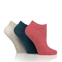 6 paires de chaussettes d'entraînement pour diabétiques pour femmes - Mélange corail