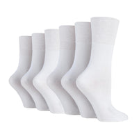 6 paires de chaussettes diabétiques pour femmes - Blanches