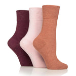 Charger l'image dans la galerie, 6 paires de chaussettes diabétiques pour femmes - Mélange terre cuite
