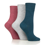 Charger l'image dans la galerie, 6 paires de chaussettes diabétiques pour femmes - Mélange corail
