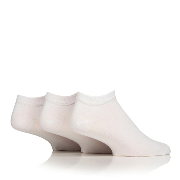 Lot de 6 paires de chaussettes d'entraînement BigFoot pour diabétiques pour homme - Blanc