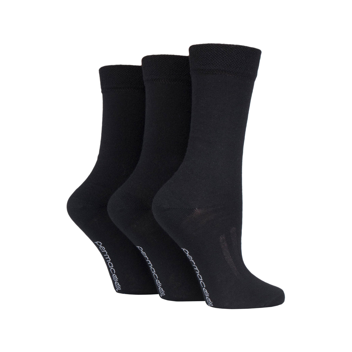 3 paires de chaussettes rafraîchissantes PermaCool - Noir